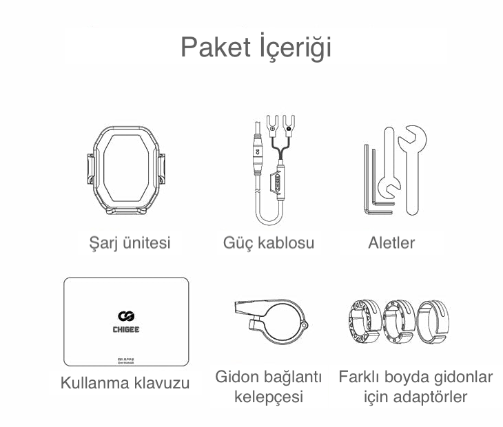 Chigee CG2 Kablosuz Şarj Özellikli Telefon Tutucu