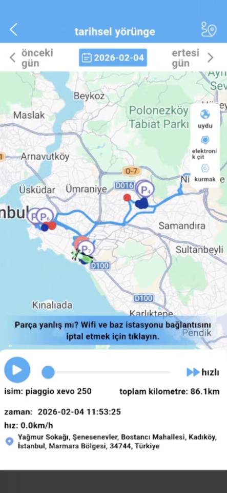 Zoobll P7 Kablosuz Akıllı GPS Takip Cihazı