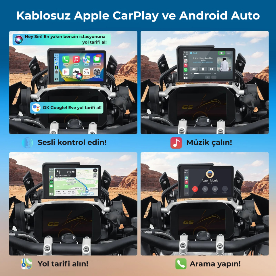 VeraGo BMW Motosiklet CarPlay