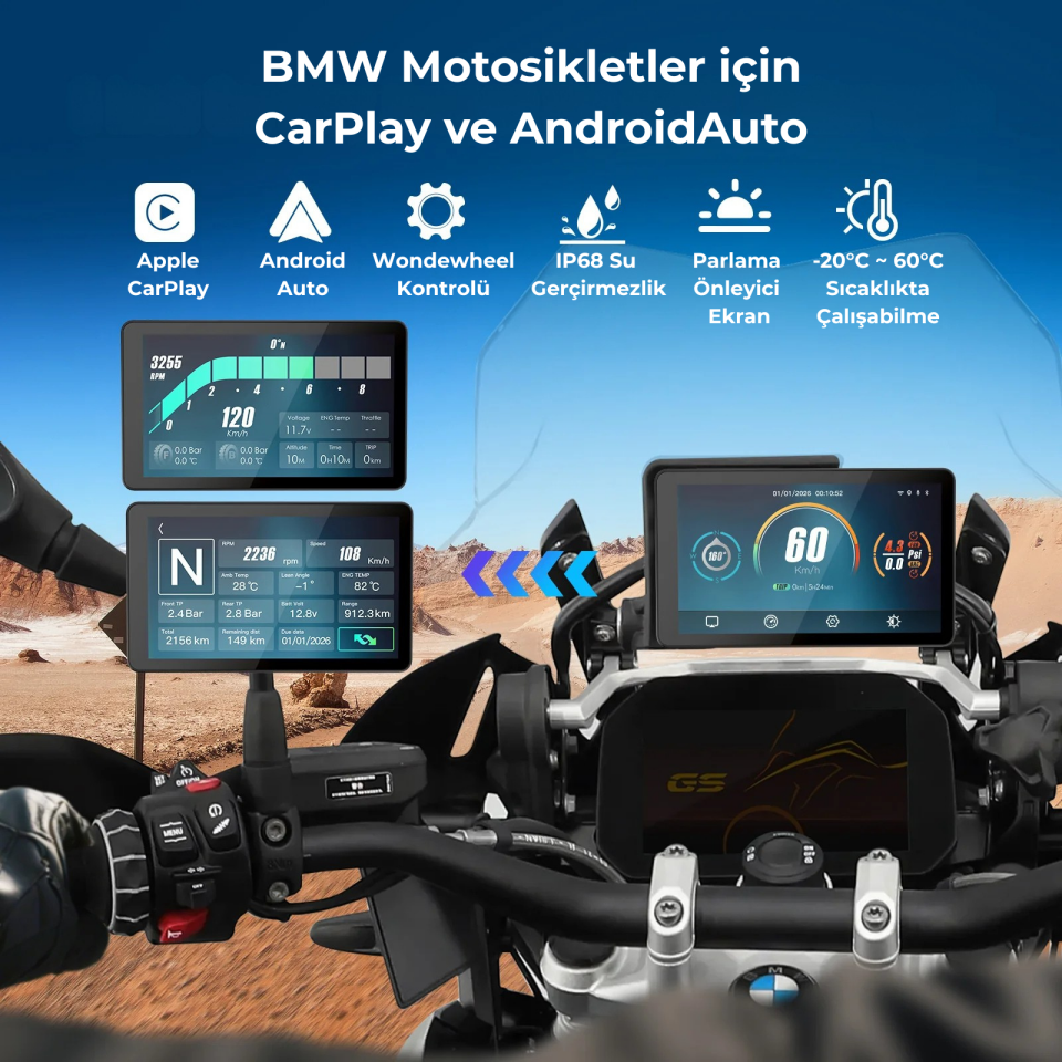 VeraGo BMW Motosiklet CarPlay