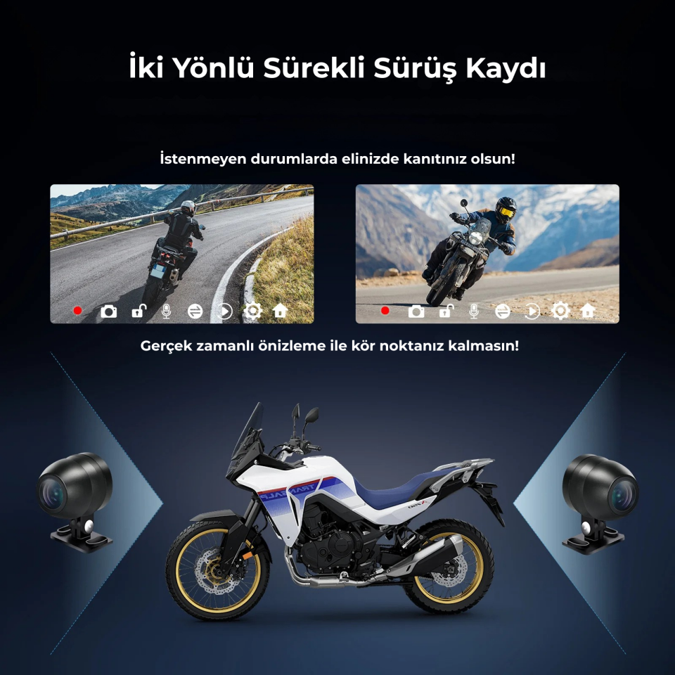 VeraGo Üniversal Motosiklet CarPlay